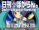 日刊VOCALOIDランキング 2009年10月28日 #626