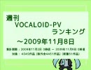 週刊VOCALOID-PVランキング ～2009年11月8日