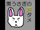 黒うさぎの声タメ７回目