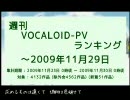 週刊VOCALOID-PVランキング ～2009年11月29日