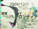 日刊VOCALOID系ランキング フロンティア 2009/12/1