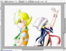 【描いてみた】ＤＰの主女とライバル【テスト】