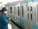 【さよなら209系】ウラ52編成 横浜駅に進入【HM】