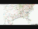 OpenStreetMap 神奈川県エリア 全編集履歴【～2009.12】【HD】