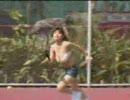 花井美里　テニスでおっぱい揺れまくり