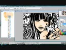【描いてみた】線を削りながら描いてみた【オリジナル】